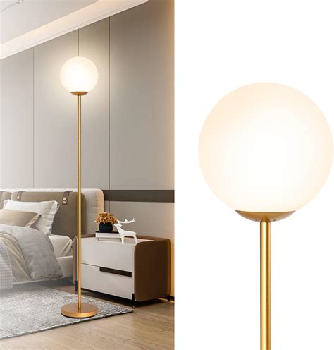 GiantexUK Globe Floor Lamp, Metal Frame Standing Corner Lamp with ...