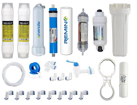 Remino Complete RO Service kit with copper Alkaline filter, RO membrane ...