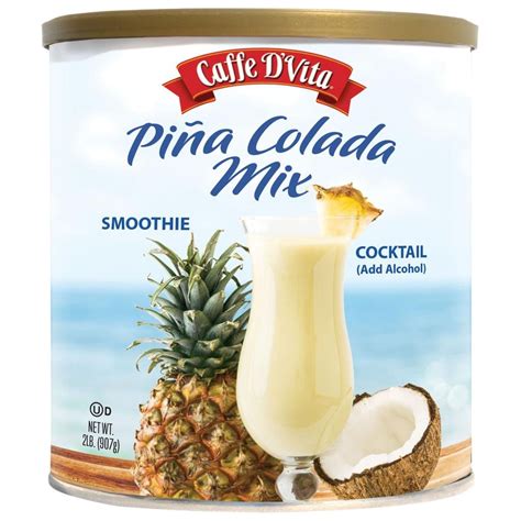 Caffe D'Vita Mezcla en Polvo para Preparar Piña Colada 907 g / 32 oz ...