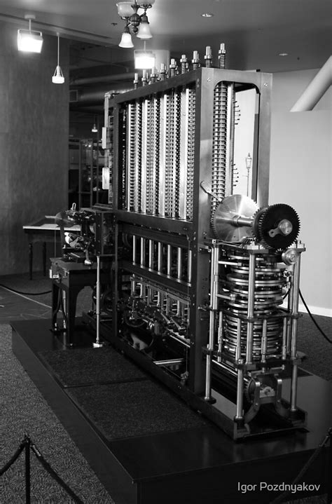 "Babbage Difference Machine in Black and White, Computer History Museum ...