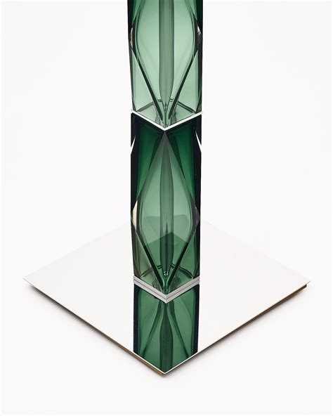 Murano Glass Green Floor Lamp For Sale at 1stDibs