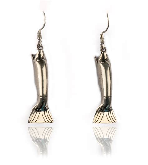 925 Sterling Silver Fish Earrings – Neeta Boochra Jewellery