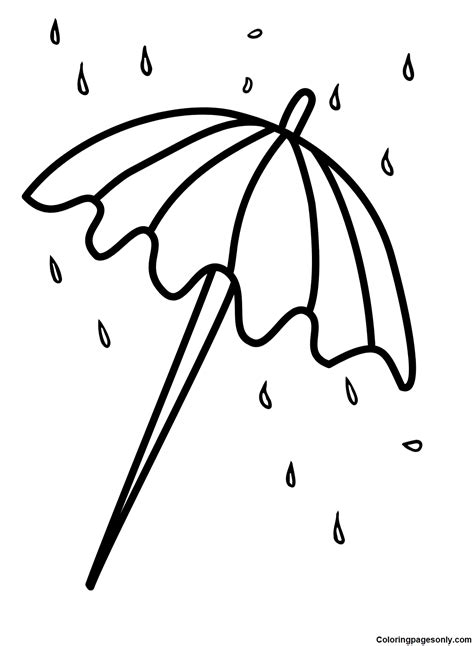 60 Umbrella Coloring Pages - Free & Printable for Kids and Adults