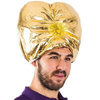Funny Party Hats Arabian Sultan Hat - Genie Costume - Swami Turban ...