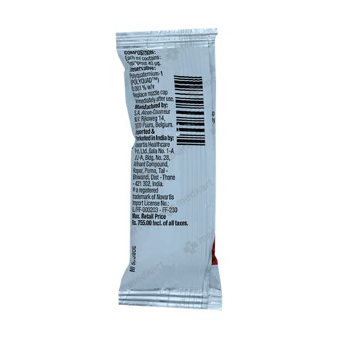 TRAVISIGHT EYE DROPS 3 ML, Price, Composition & Generic Alternatives ...