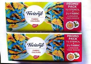 Flipkart.com | Pidilite FEVICRYL FABRIC COLOURS SOFT 200 ML PROMO PACK ...