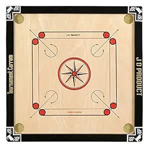 Buy JD Sports Water Proof Carrom Board with Coins & Sticker Material ...