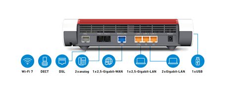 FRITZ! FRITZ!Box 7682 WiFi 7 Router Dual-Band (2,4 GHz/5 GHz) 1200 Mbit/s