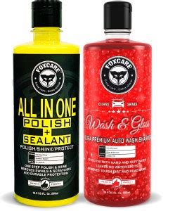 FOXCARE Liquid Car Polish for Exterior, Dashboard, Tyres, Metal Parts ...