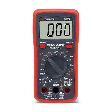 TRIPLETT, TRMS, CAT III 600V, Digital Multimeter - 832AM4|MM300 - Grainger