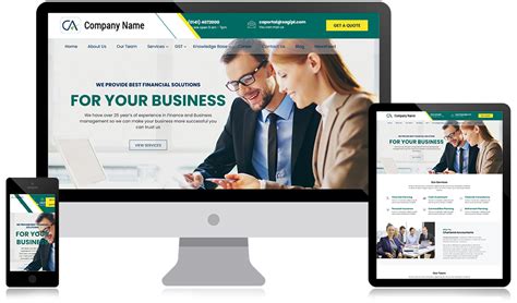 Streamlined Finance and Accounting Website Design Template