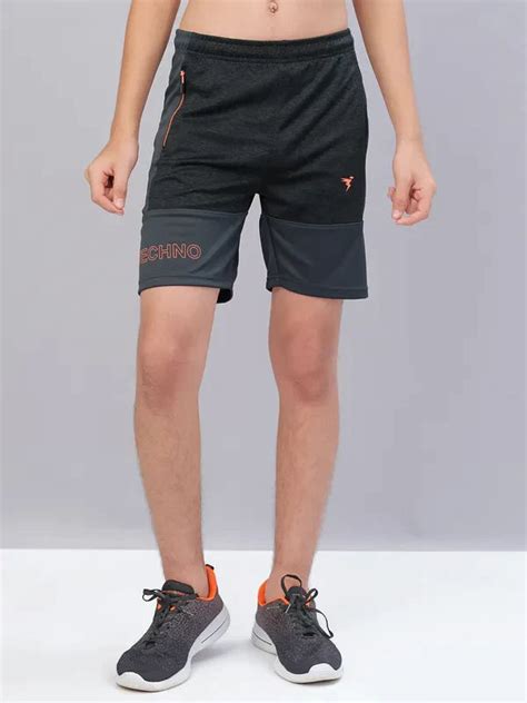 Boys Slim Fit Shorts with Techno Guard
