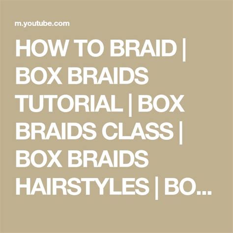 box braid tutorial 的图像结果