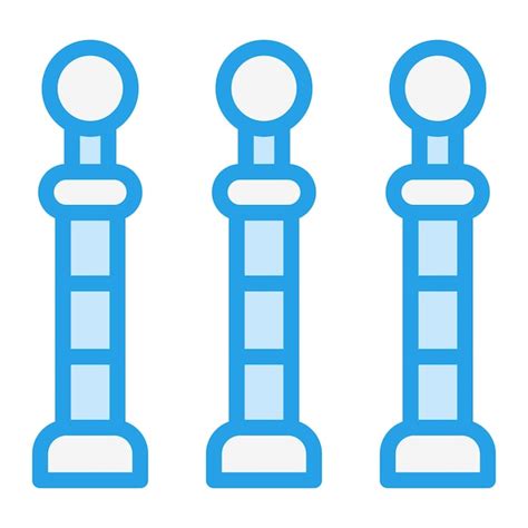 Bollards vector icon design illustration | Premium Vector