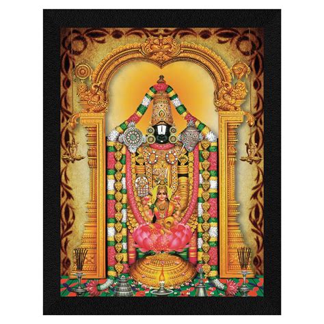 Buy Tirupati Balaji Painting/Tirupati Balaji Painting with Wooden Photo ...