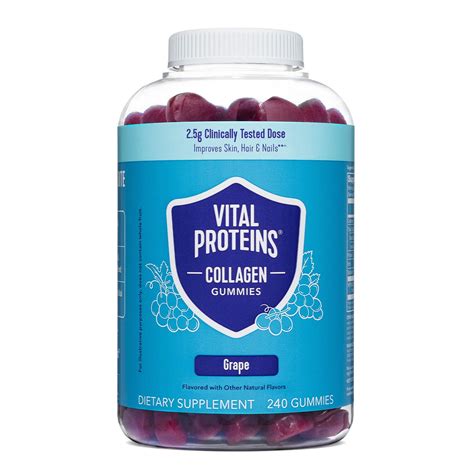 Vital Proteins Collagen Gummies, 2.5g Verisol Collagen Peptides (240 ct ...