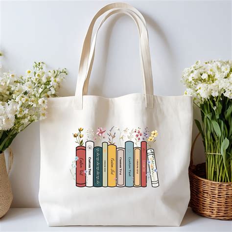 Betty on Instagram: "Book Lover Tote Bag, Customizable with your ...