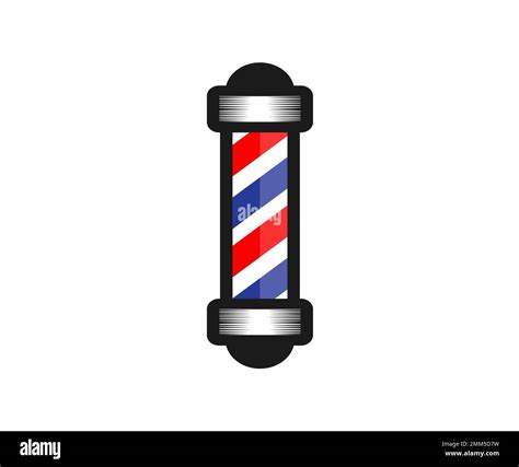 Barber shop pole, Classic Barber shop logo design. Men's barber hair ...