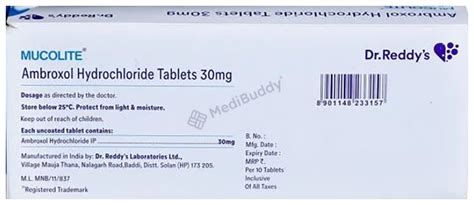 Mucolite Tablet: Price, Uses, Side Effects & How to Use - MediBuddy