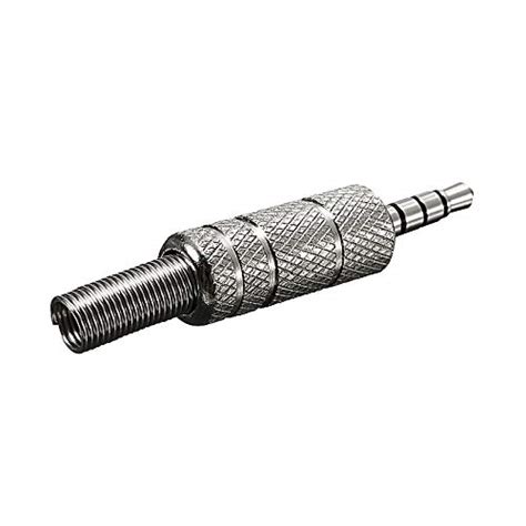 Metal Stereo 4 Pole 3.5Mm Male Repair Headphone Jack Plug Audio ...