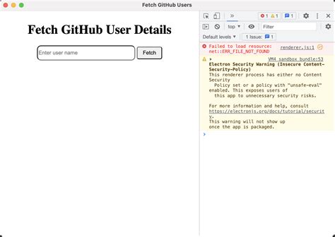 Debug Electron App 的图像结果