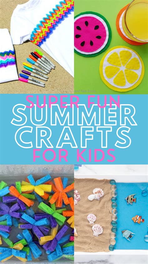 16 Fun Summer Crafts for Kids - Love these Art Project Ideas!