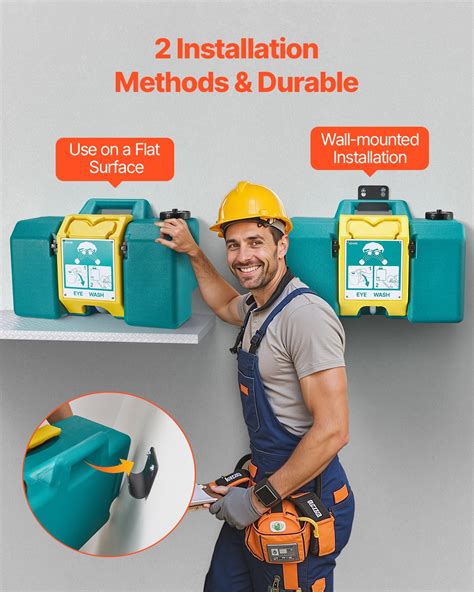 VEVOR Portable Eye Wash Station 8 Gal, OSHA-Approved India | Ubuy