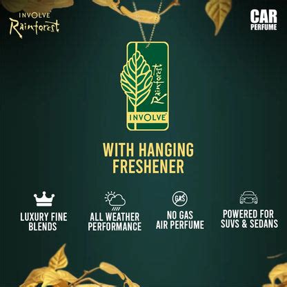 Involve Rainforest Premium Edition – Crystal Rain Car Perfume (25 ml ...