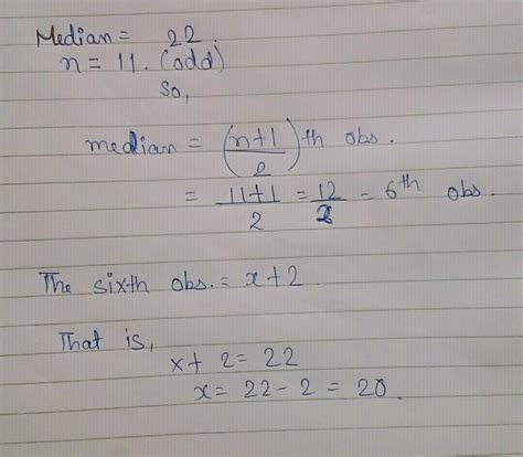 Following observations have been written in ascending order. If the ...