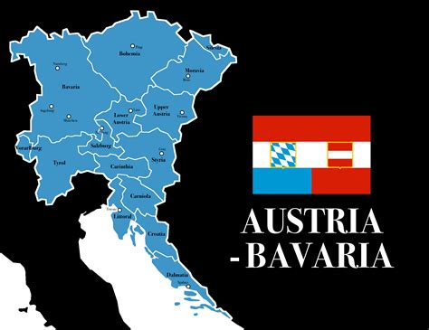 Austria - Bavaria Empire : r/imaginarymaps