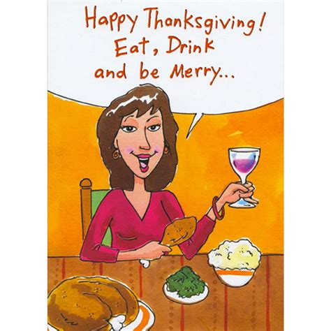 Woman Holding Turkey Leg and Wine Glass Feminine Humorous : Funny ...