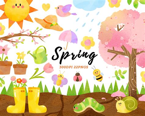 Spring Kids Clip Art