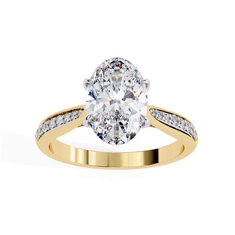 Sleek Side Stone Engagement Ring – ecosparckle