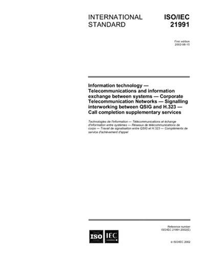 ISO/IEC 21991:2002, Information technology - Telecommunications and ...