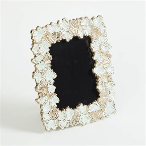 Buy Modern Luxe White Textured Glass Photo Frame from Home Centre at ...