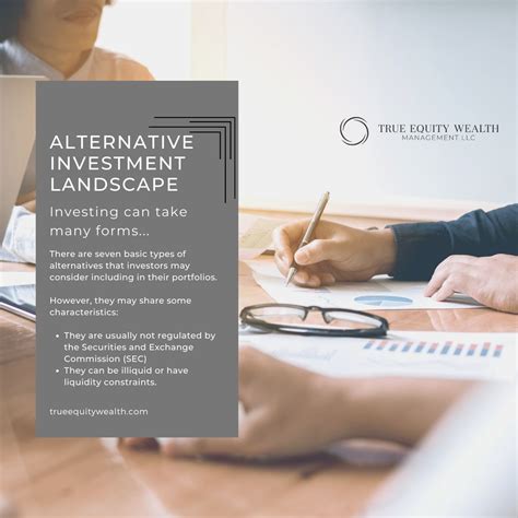 Investing can take many forms... There are seven basic types of alternatives that investors may ...