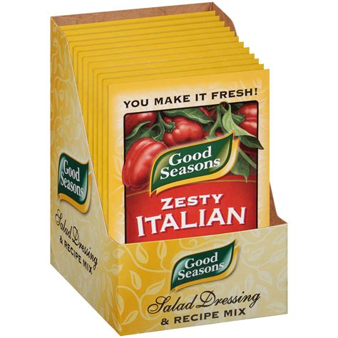 Good Seasons Zesty Italian Dressing & Recipe Seasoning Mix Packet 0.6 ...