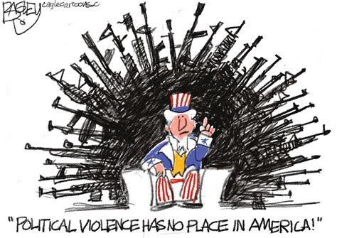 Bagley Cartoon: America is a Gun - The Salt Lake Tribune