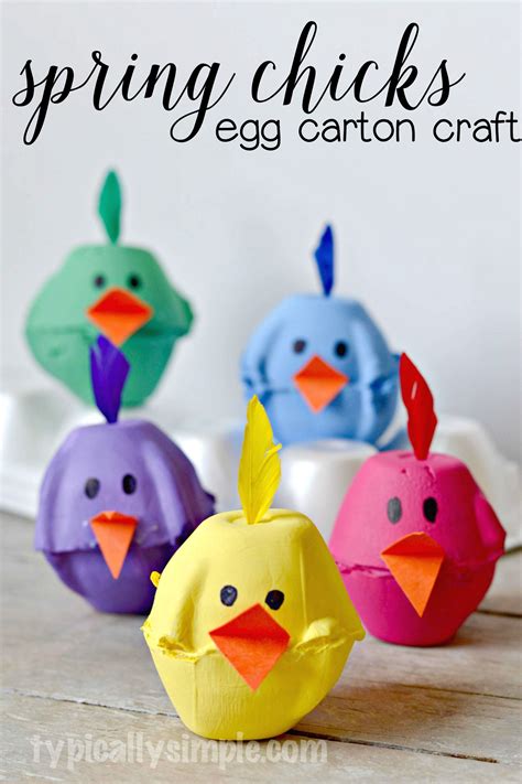 Spring Chicks Egg Carton Craft | Easter crafts, Easy easter crafts ...