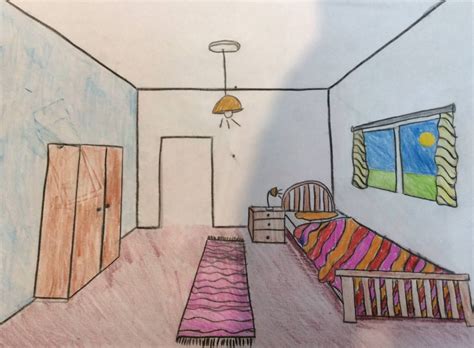 One Point Perspective (Bedroom)- Year 5-6 Art lesson - Primary School Art