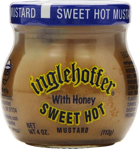 Amazon.com : Inglehoffer Sweet Hot Mustard, 10.25 Ounce Squeeze Bottle ...