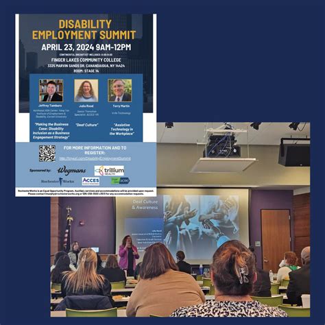 RochesterWorks on LinkedIn: Today's Disability Employment Summit sponsored by Wegmans Food ...
