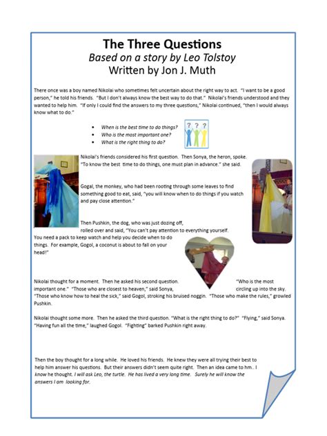 Image result for Three Questions You Must Answer