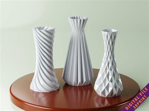 STL file Set 3 models 3D Printed Vases・3D printable model to download・Cults