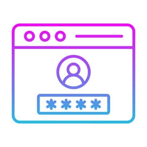 Login Generic gradient outline icon | Freepik