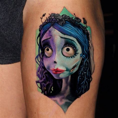 Image result for Tim Burton Corpse Bride Tattoo Stencils