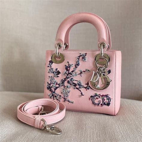 Jual tas original branded bekas / Lady Dior BB Sakura Embroidery ...
