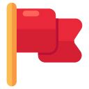 Red flag Icons & Symbols
