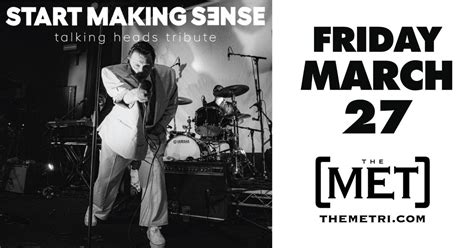 START MAKING SENSE - A Tribute to Talking Heads - Friday, 3.27 at The ...