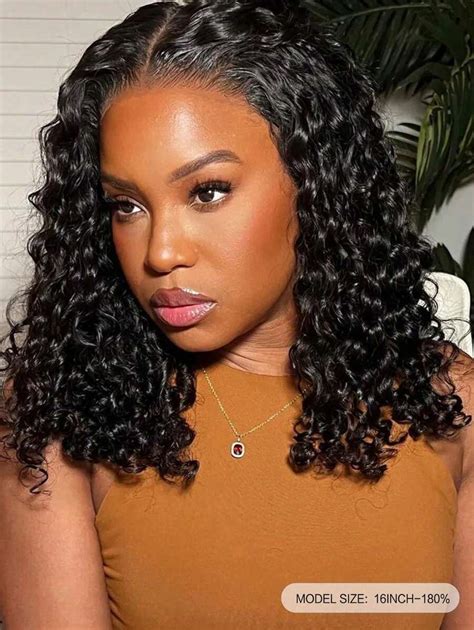 Breathable Air Cap Wear Go Glueless Wig Bouncy Water 6*5 Pre Cut Lace ...